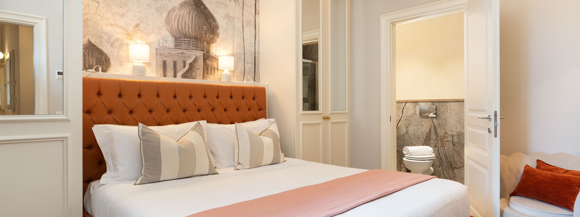 Palazzo Pazzi Vitali by Geco Vacation Rentals - Bargello Penthouse: Autunno, Camera da letto, Estate, Primavera