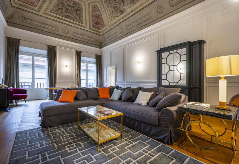 Palazzo Pazzi Vitali Luxury Apartments In Florence - Albizi Penthouse: Automne, Été, Hiver, Printemps, Salon