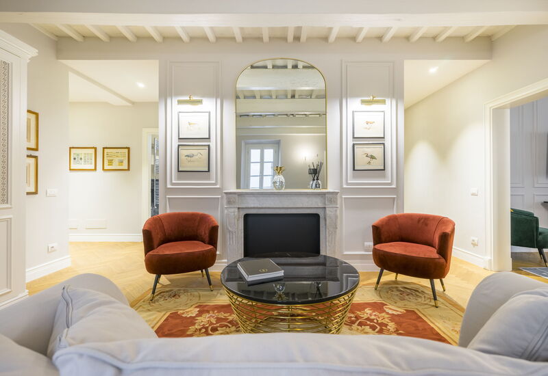 Palazzo Pazzi Vitali Luxury Apartments In Florence - Albizi Penthouse: Automne, Été, Hiver, Printemps, Salon