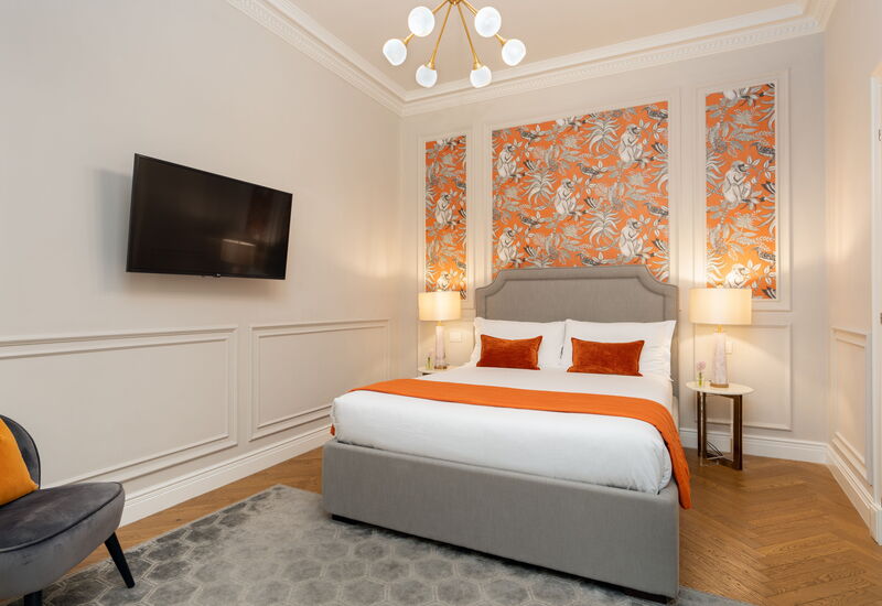 Palazzo Pazzi Vitali Luxury Apartments In Florence - Bargello Penthouse: Automne, chambre à coucher, Été, Printemps