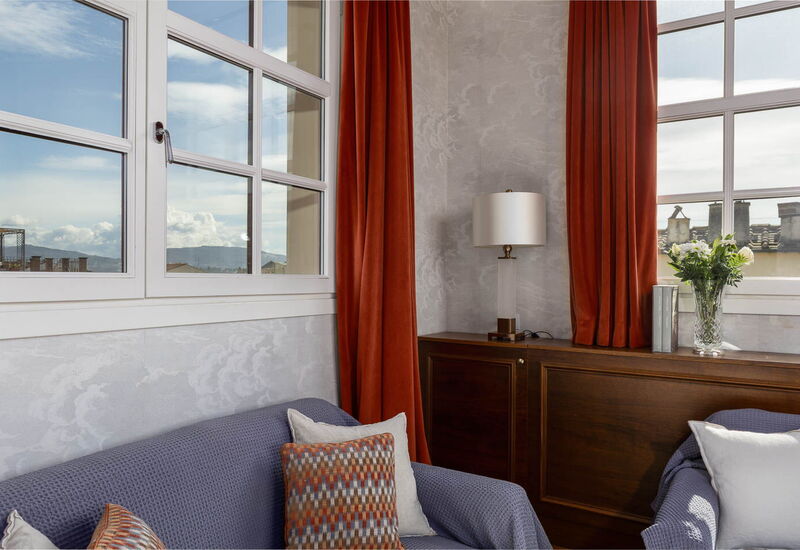Palazzo Pazzi Vitali Luxury Apartments In Florence - Torretta Penthouse: Automne, Été, Printemps, Salon