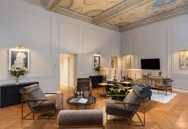 Palazzo Pazzi Vitali Luxury Apartments In Florence - Pazzi Penthouse: Automne, Été, Printemps, Salon