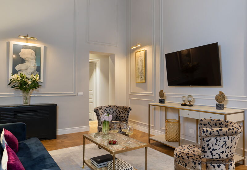 Palazzo Pazzi Vitali Luxury Apartments In Florence - Pazzi Penthouse: Automne, Été, Printemps, Salon