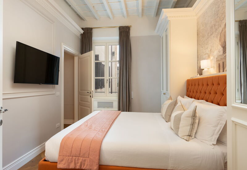 Palazzo Pazzi Vitali Luxury Apartments In Florence - Bargello Penthouse: Automne, chambre à coucher, Été, Printemps