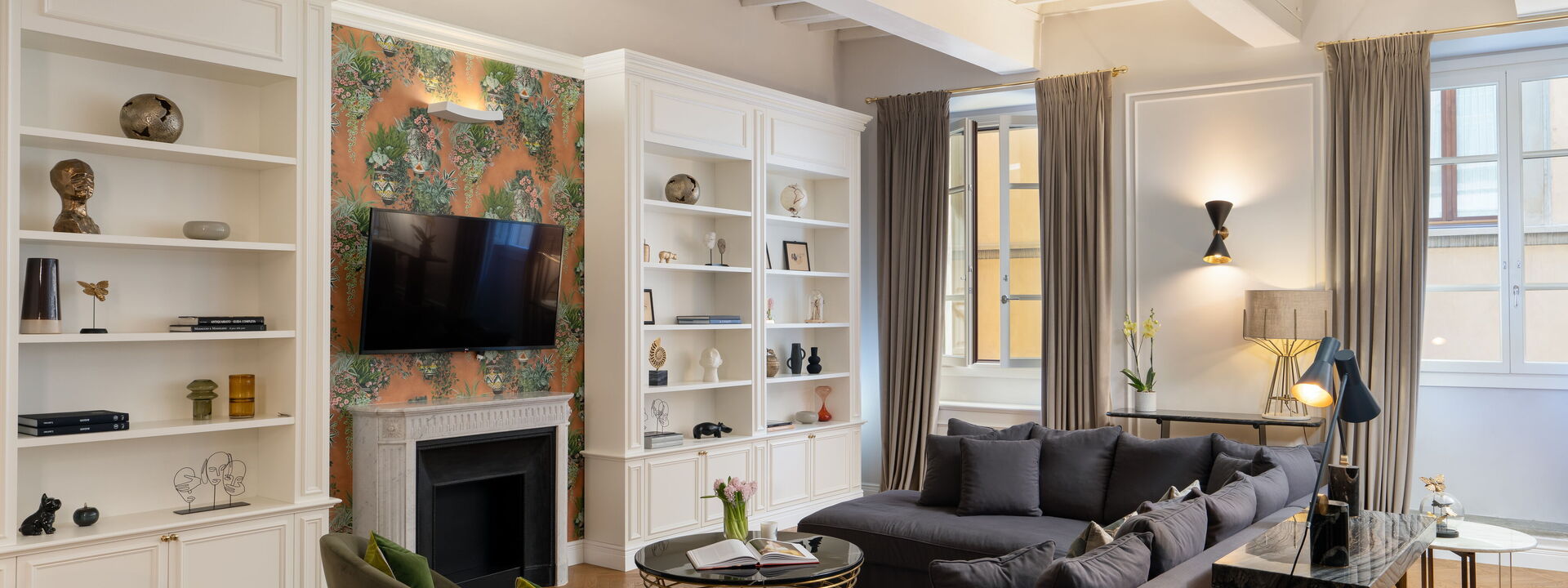 Bargello Penthouse Luxury Apartment In Florence By Palazzo Pazzi Vitali: Autunno, Estate, Primavera, Soggiorno