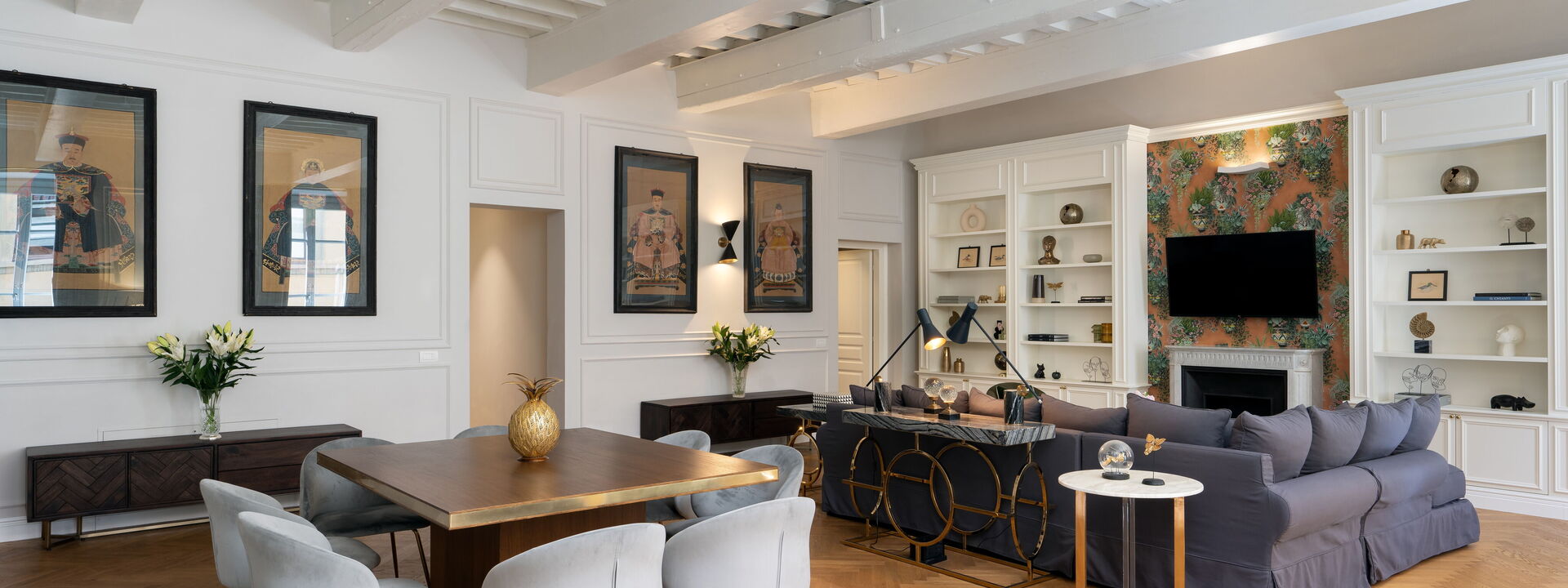 Bargello Penthouse Luxury Apartment In Florence By Palazzo Pazzi Vitali: Autunno, Estate, Primavera, Soggiorno