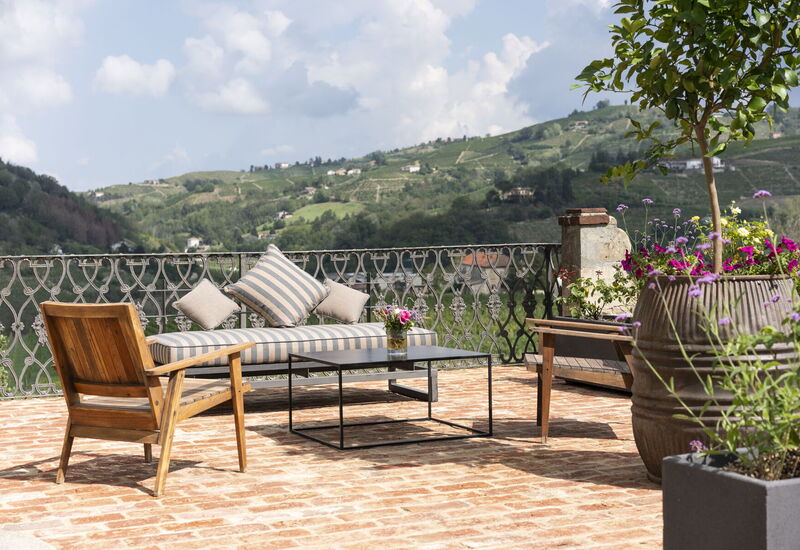 Luxury Langhe, Pool, Bike, Experience Vigne Di Fagnano Eco Relais: Balkon / Terrasse / Patio, Frühling, Herbst, Sommer