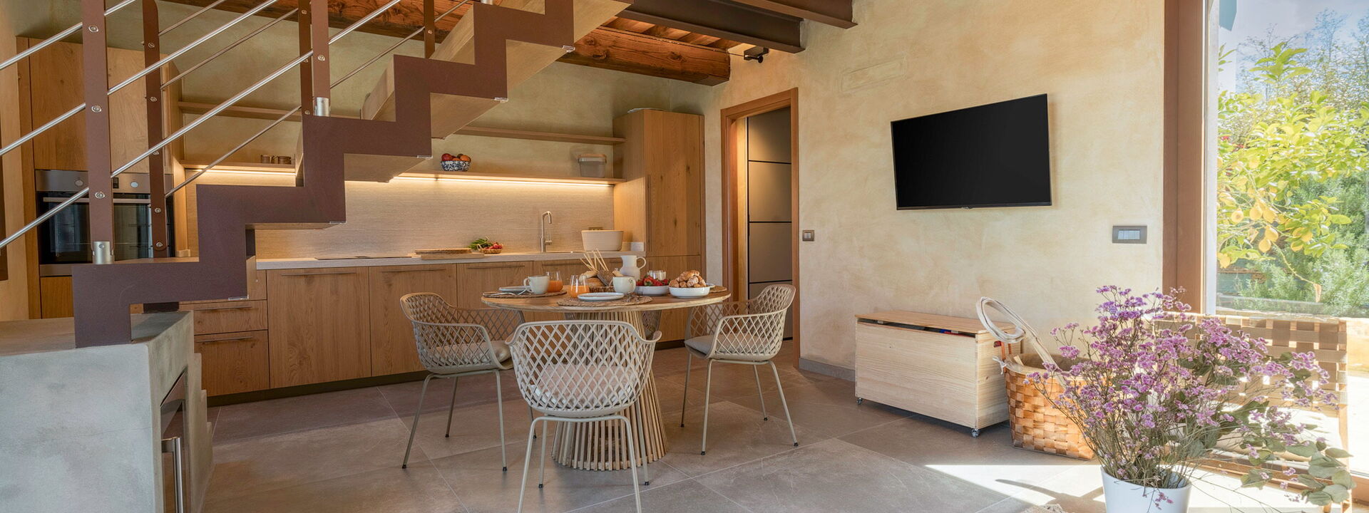 Punteriolo Spereto Family Apartment With Pool,: Autumn, Kitchen, Spring, Summer