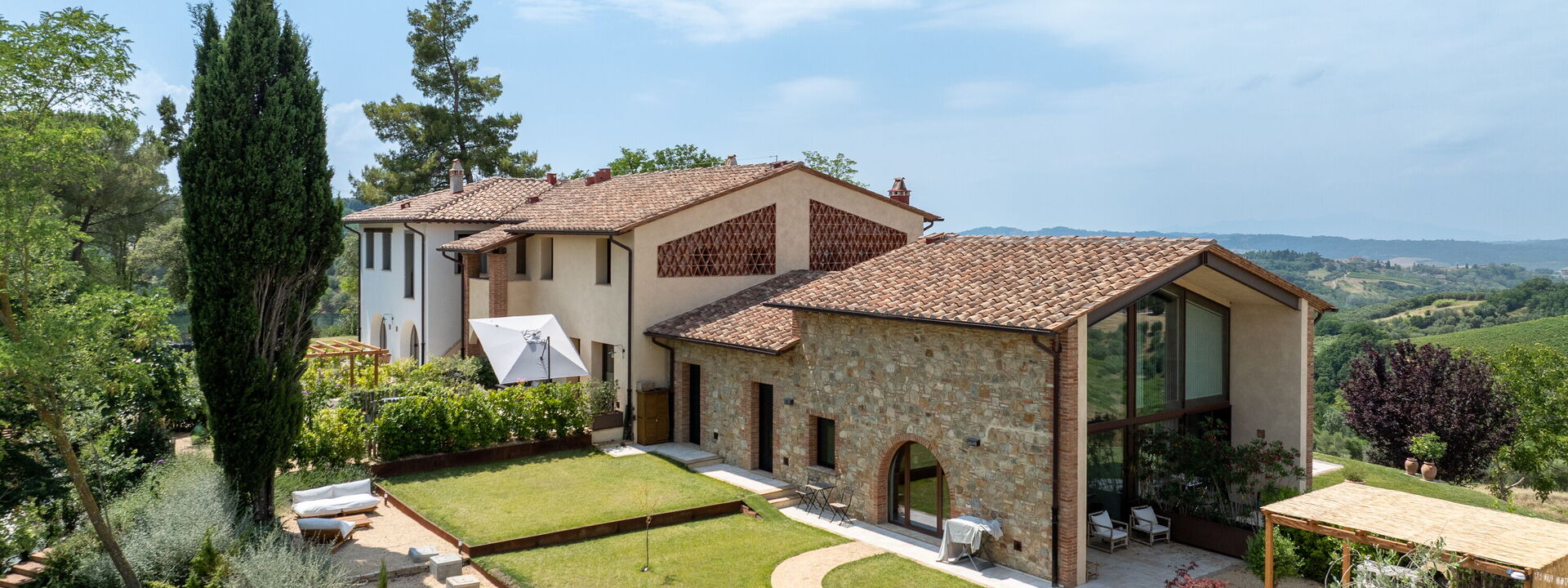 Melaiolo Modern Apartment With Pool, Montaione, Toscana: Autumn, Main Entrance, Spring, Summer