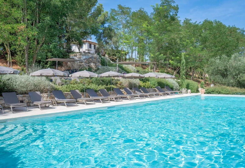 Melaiolo Modern Apartment With Pool, Montaione, Toscana: Automne, bassin, Été, Printemps