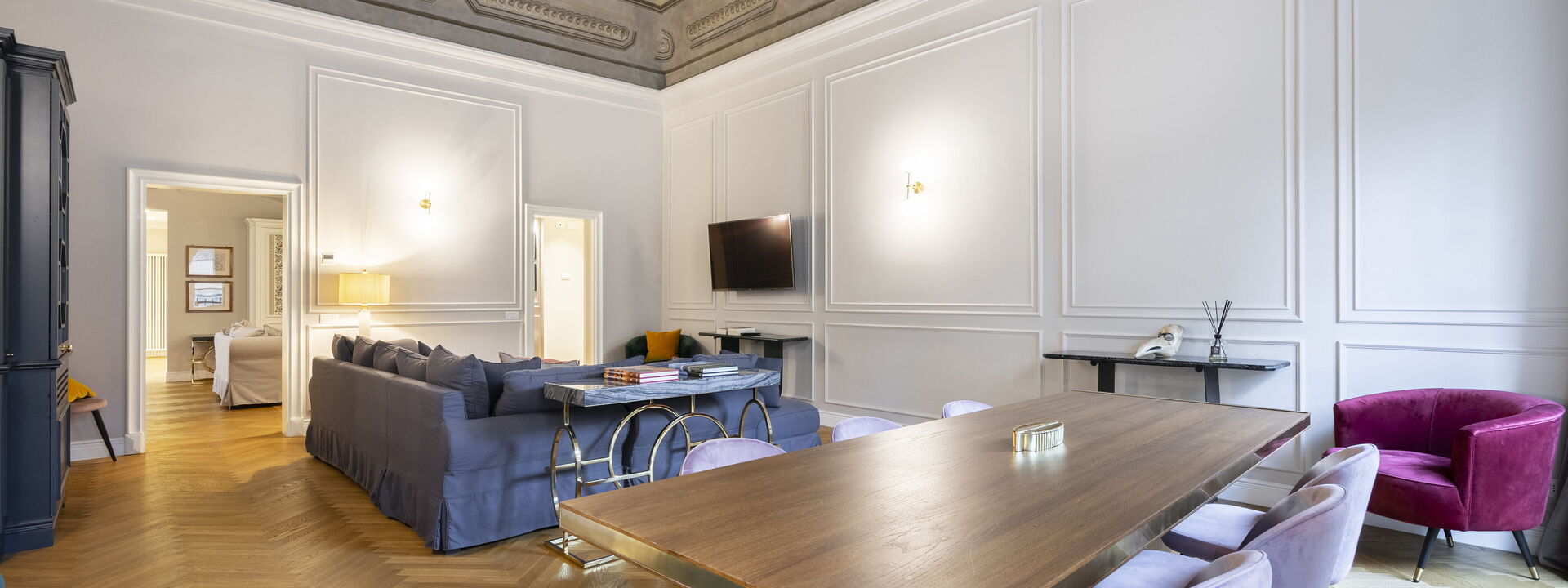 Albizi Penthouse Luxury Apartment In Florence By Palazzo Pazzi Vitali: Frühling, Herbst, Sommer, Winter, Wohnzimmer