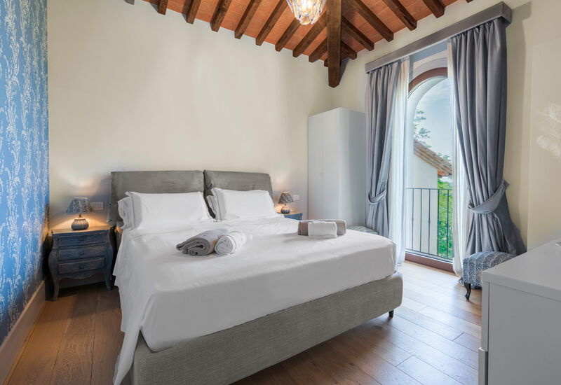 Ciliegino Spereto Apartment, Pool And Relax , Montaione: Automne, chambre à coucher, Été, Printemps