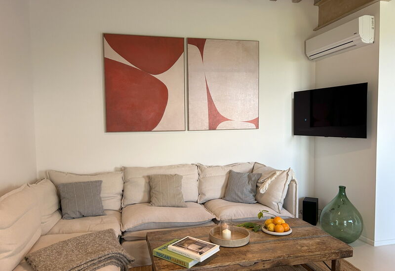 Belmonte Spereto Apartment With Pool, Montaione: Automne, Été, Printemps, Salon