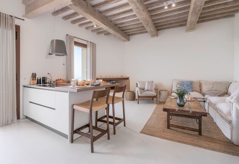 Belmonte Spereto Apartment With Pool, Montaione: Automne, Cuisine, Été, Printemps, Salon