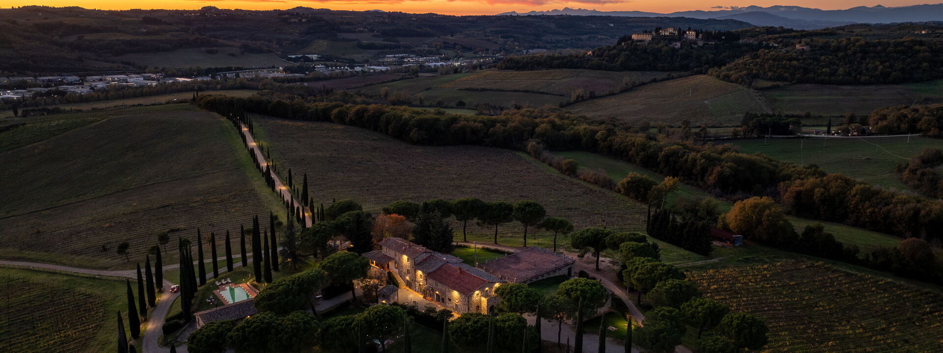 Relais Badia a Passignano: Autunno, Estate, Primavera, Vista Panoramica
