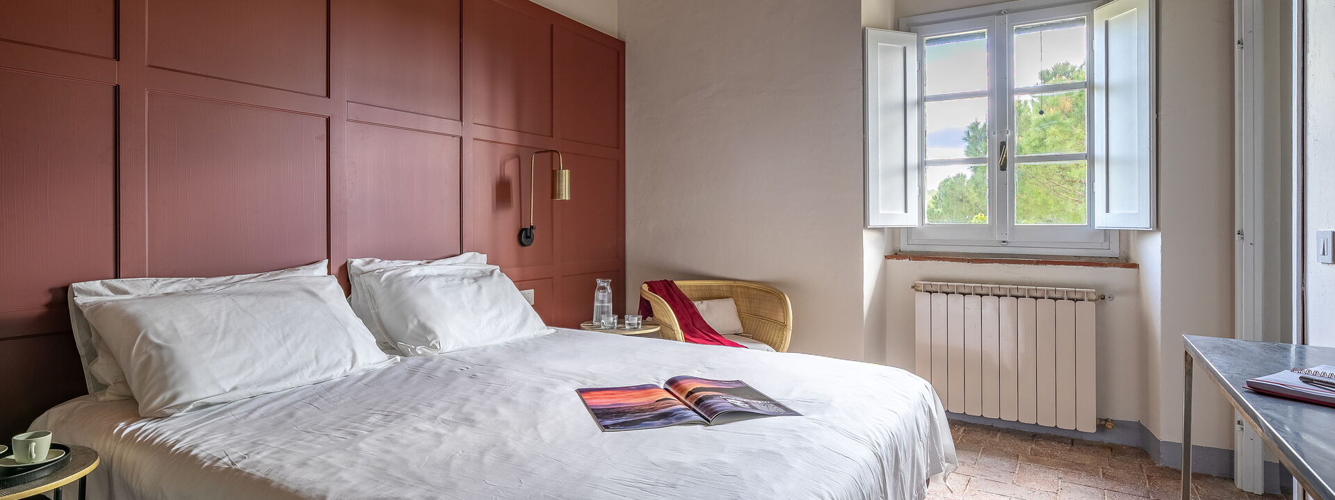 Relais Badia a Passignano - Relais Badia a Passignano - Appartamento Cabernet: Automne, chambre à coucher, Été, Printemps