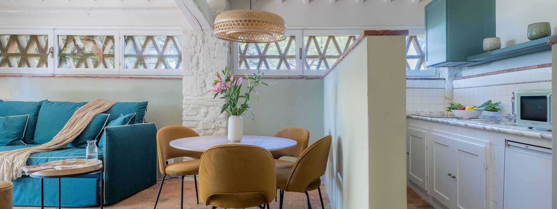 Relais Badia a Passignano - Relais Badia a Passignano - Appartamento Sangiovese: Frühling, Herbst, Küche, Sommer, Wohnzimmer