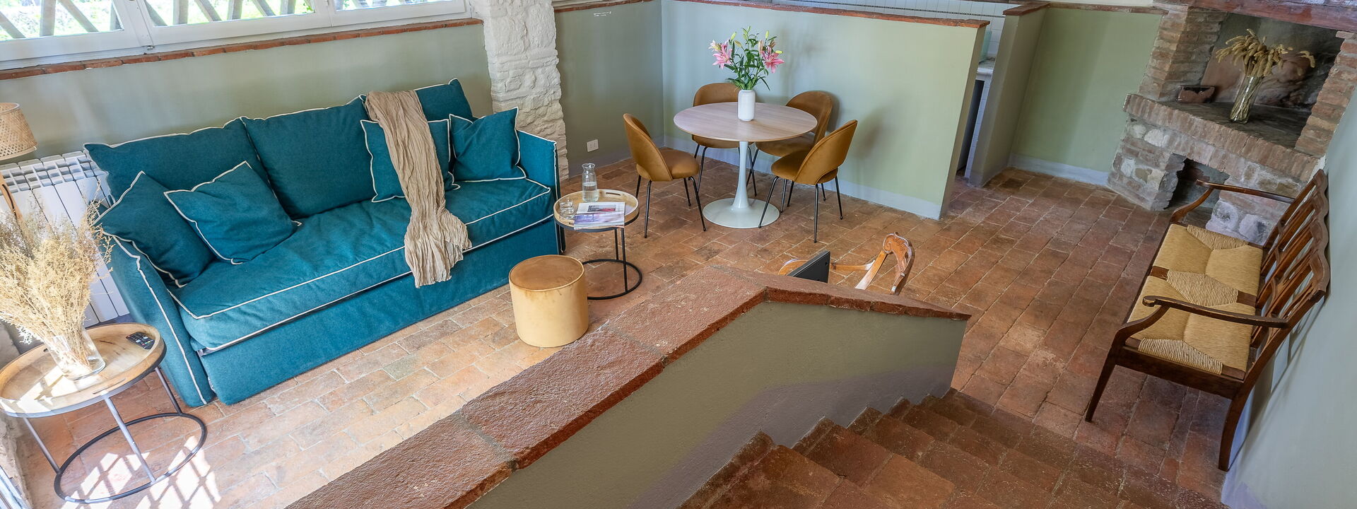 Relais Badia a Passignano - Relais Badia a Passignano - Appartamento Sangiovese: Frühling, Herbst, Küche, Sommer, Wohnzimmer