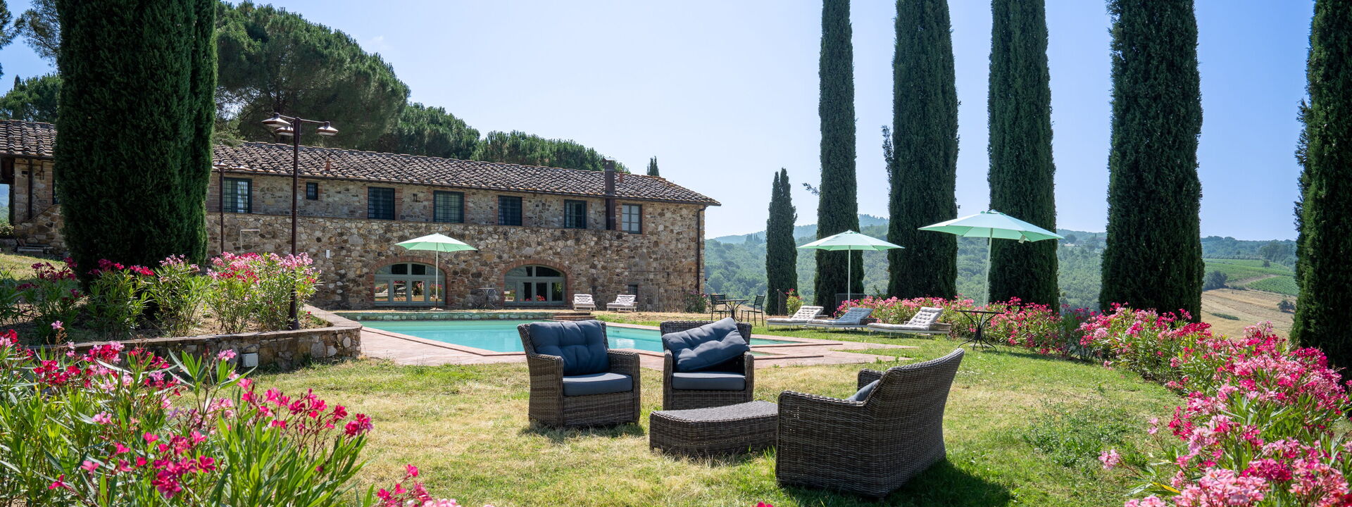 Relais Badia a Passignano: Autunno, Estate, Piscina, Primavera