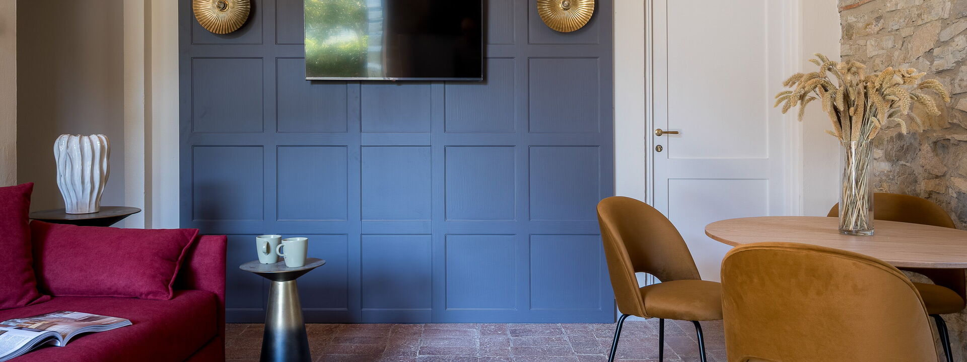 Relais Badia a Passignano - Relais Badia a Passignano - Appartamento Sauvignon: Automne, Cuisine, Été, Printemps, Salon