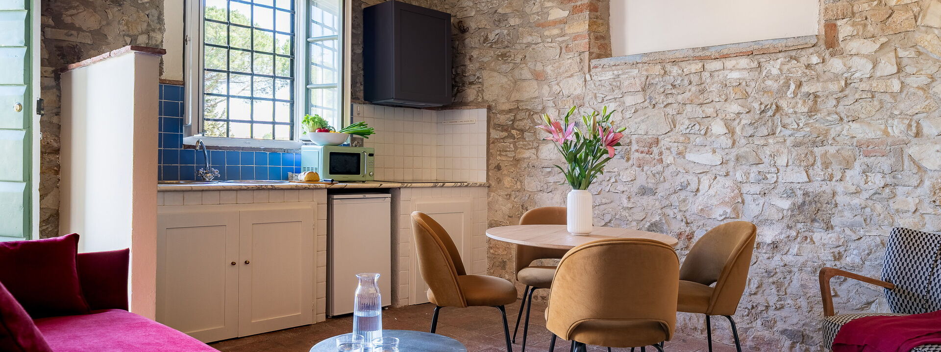 Relais Badia a Passignano - Relais Badia a Passignano - Appartamento Pinot Grigio: Frühling, Herbst, Sommer, Wohnzimmer