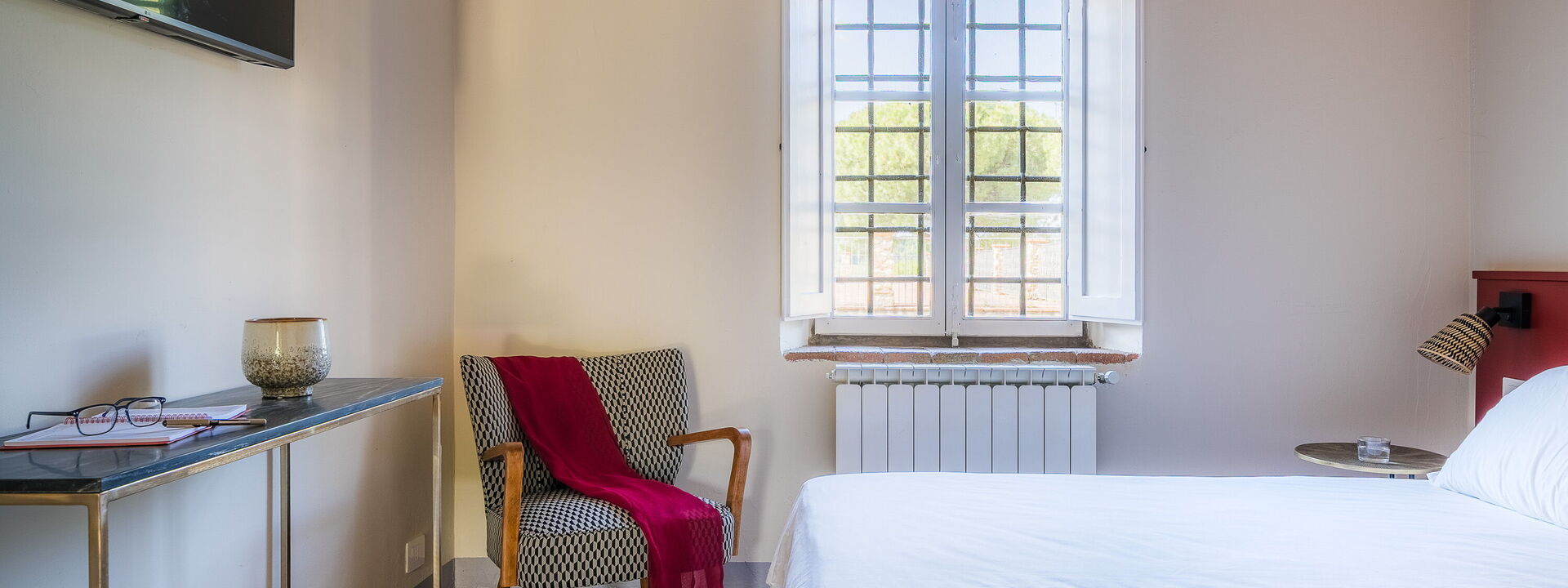 Relais Badia a Passignano - Relais Badia a Passignano - Appartamento Chardonnay: Automne, chambre à coucher, Été, Printemps