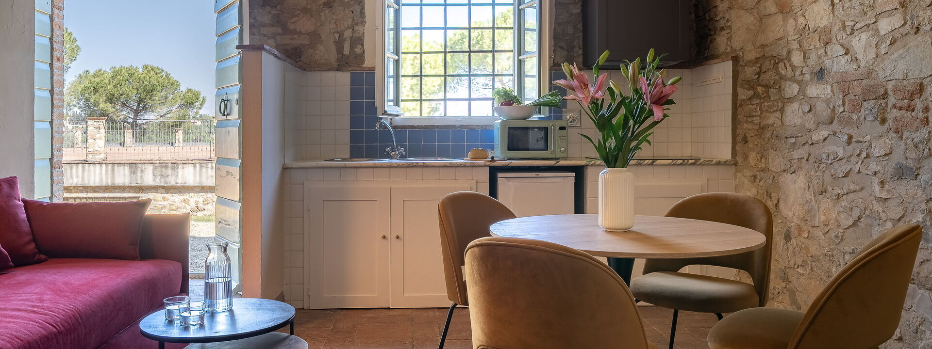 Relais Badia a Passignano - Relais Badia a Passignano - Appartamento Pinot Grigio: Frühling, Herbst, Sommer, Wohnzimmer