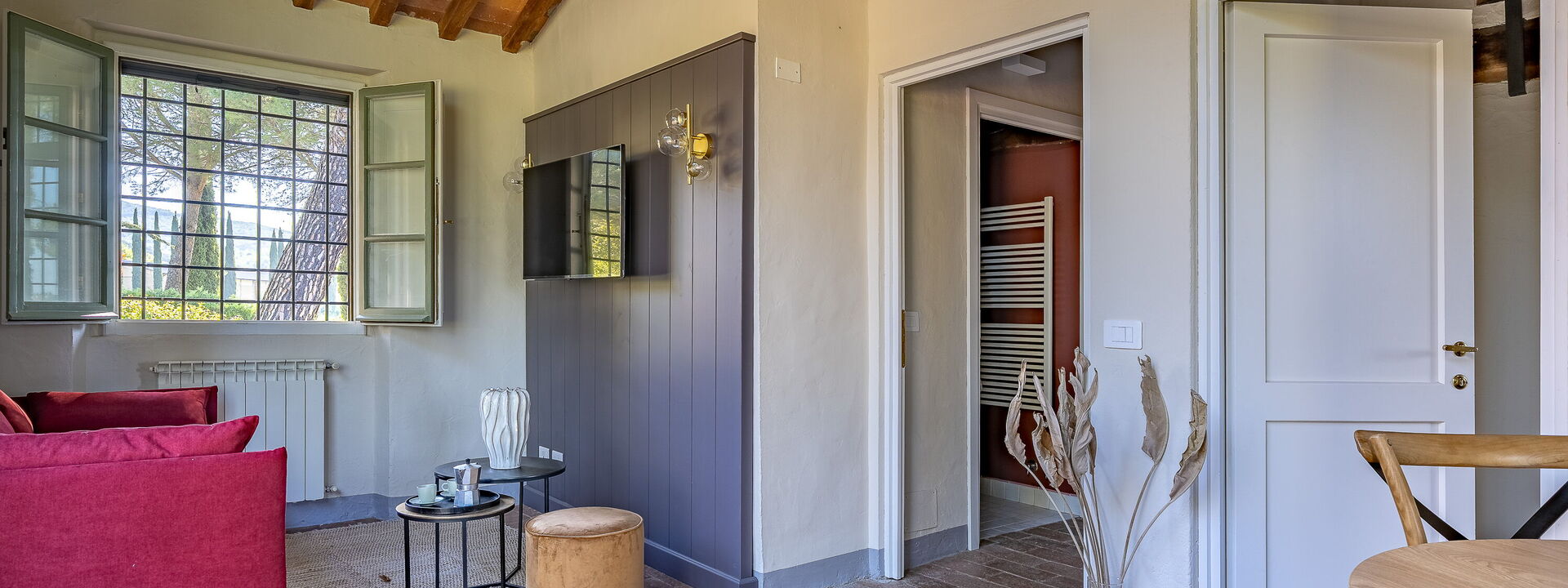 Relais Badia a Passignano - Relais Badia a Passignano - Appartamento Vermentino: Automne, Cuisine, Été, Printemps, Salon