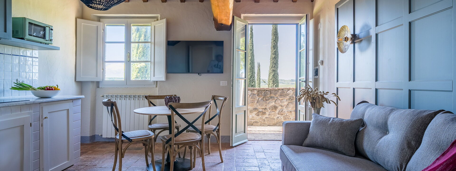 Relais Badia a Passignano - Relais Badia a Passignano - Appartamento Moscato: Frühling, Herbst, Küche, Sommer