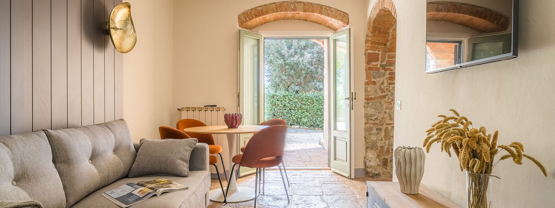 Relais Badia a Passignano - Relais Badia a Passignano - Appartamento Nebbiolo: Frühling, Herbst, Sommer, Wohnzimmer