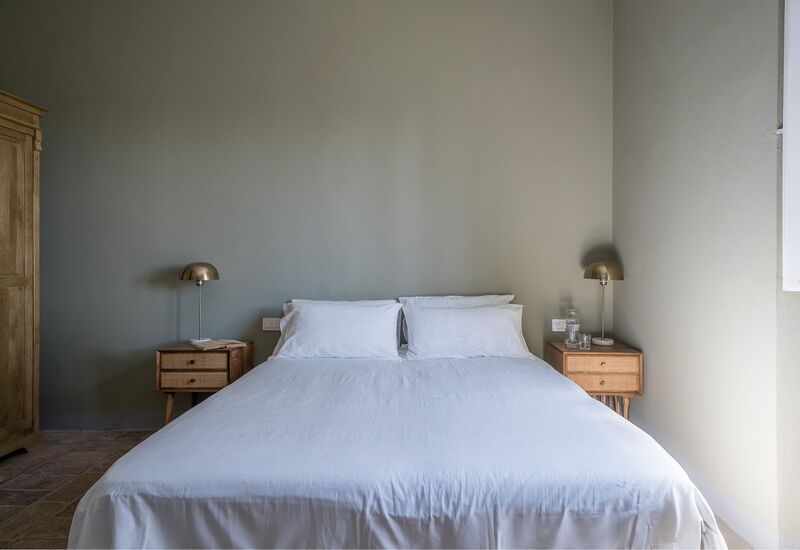 Relais Badia a Passignano - Relais Badia a Passignano - Appartamento Syrah: Automne, chambre à coucher, Été, Printemps