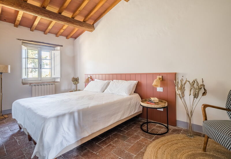 Relais Badia a Passignano - Relais Badia a Passignano - Appartamento Syrah: Automne, chambre à coucher, Été, Printemps