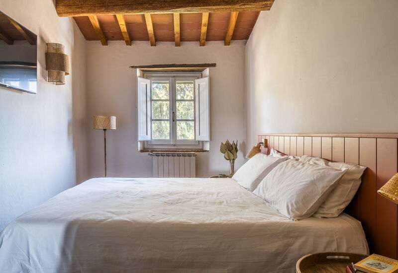 Relais Badia a Passignano - Relais Badia a Passignano - Appartamento Syrah: Automne, chambre à coucher, Été, Printemps