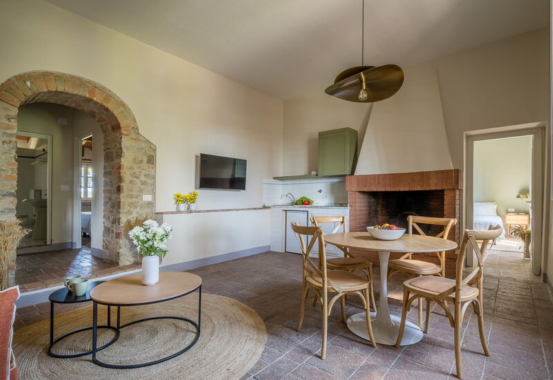 Relais Badia a Passignano - Relais Badia a Passignano - Appartamento Syrah: Automne, Cuisine, Été, Printemps, Salon