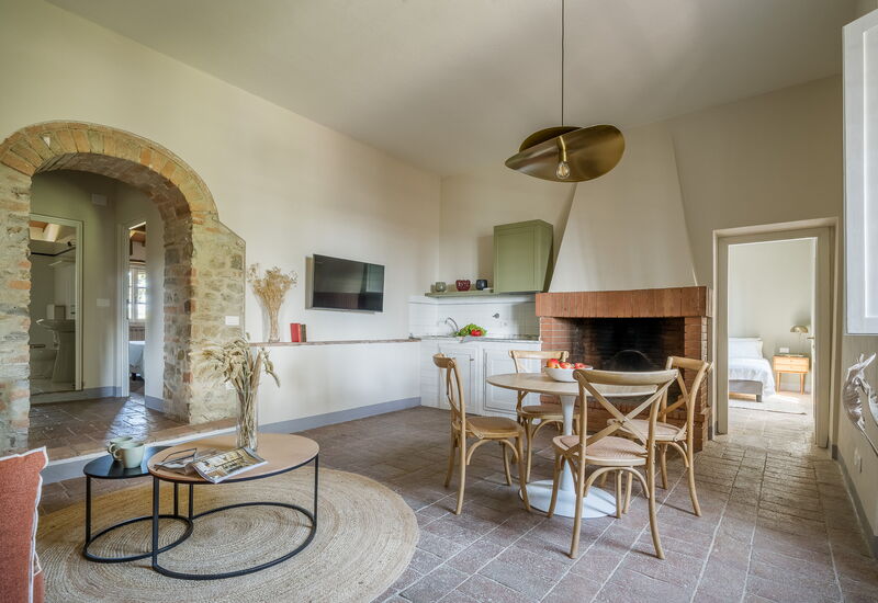 Relais Badia a Passignano - Relais Badia a Passignano - Appartamento Syrah: Automne, Cuisine, Été, Printemps, Salon