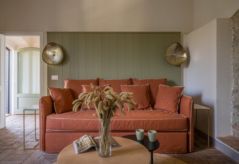 Relais Badia a Passignano - Relais Badia a Passignano - Appartamento Syrah: Automne, Été, Printemps, Salon