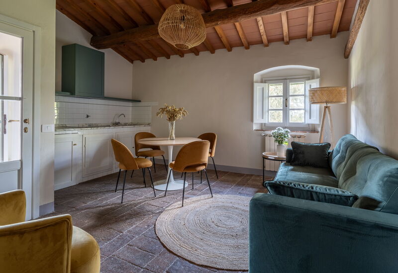 Relais Badia a Passignano - Relais Badia a Passignano - Appartamento Merlot: Automne, Cuisine, Été, Printemps, Salon