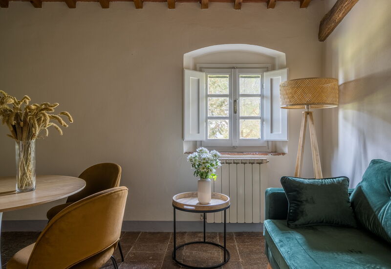 Relais Badia a Passignano - Relais Badia a Passignano - Appartamento Merlot: Automne, Été, Printemps, Salon