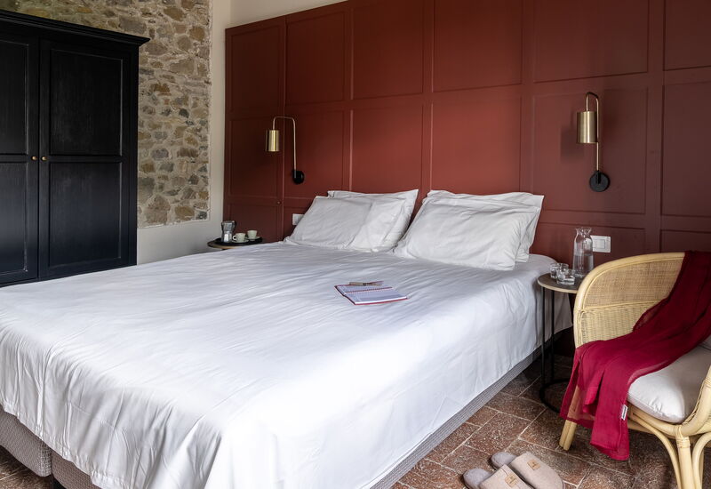 Relais Badia a Passignano - Relais Badia a Passignano - Appartamento Cabernet: Automne, chambre à coucher, Été, Printemps