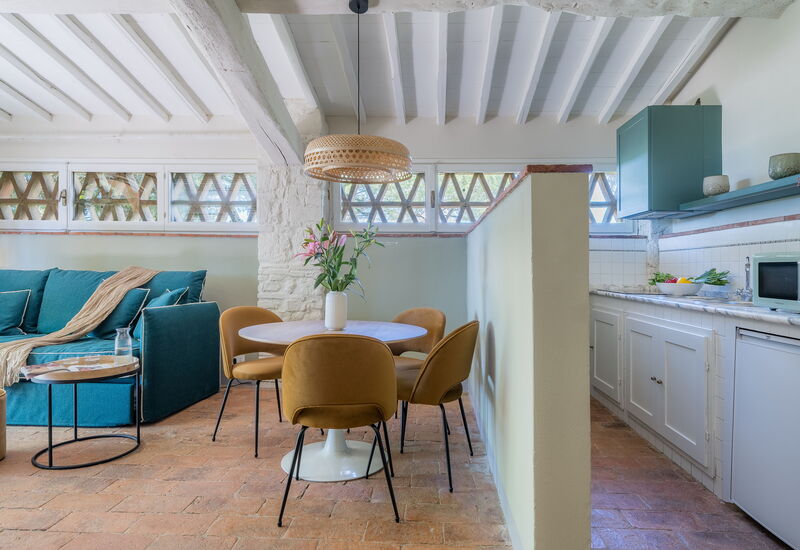 Relais Badia a Passignano - Relais Badia a Passignano - Appartamento Sangiovese: Automne, Cuisine, Été, Printemps, Salon