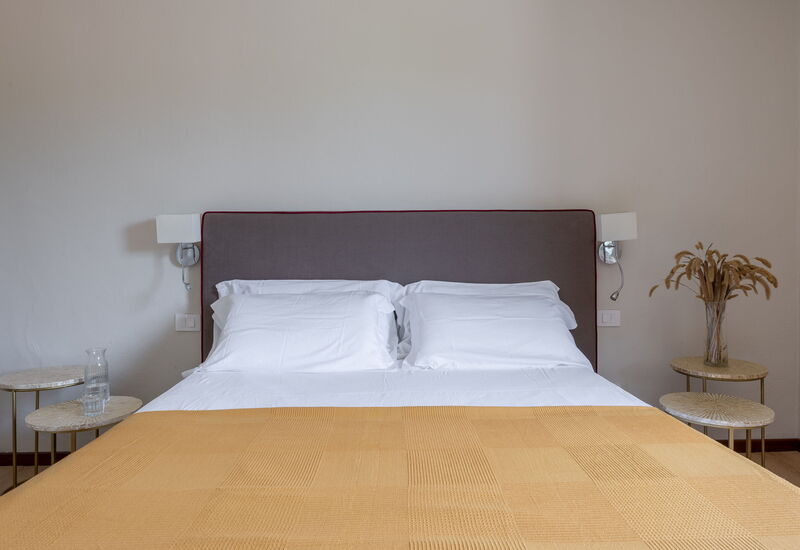 Relais Badia a Passignano - Relais Badia a Passignano - Appartamento Prosecco: Automne, chambre à coucher, Été, Printemps