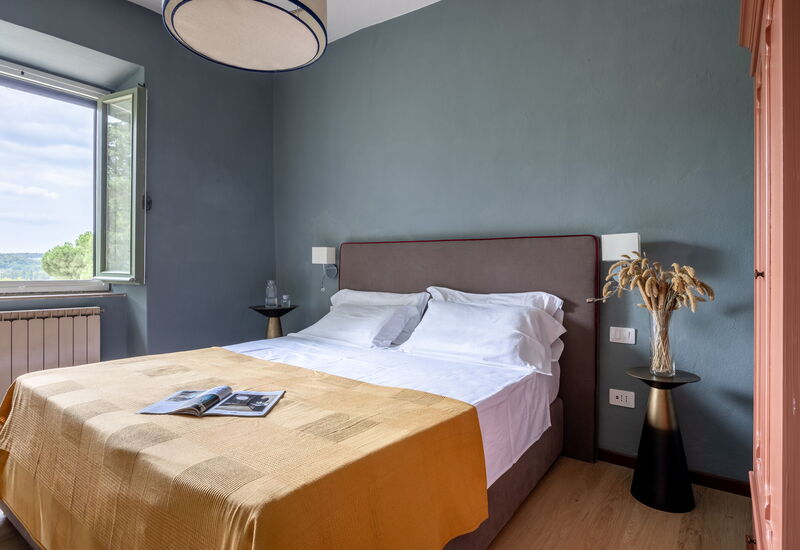 Relais Badia a Passignano - Relais Badia a Passignano - Appartamento Prosecco: Automne, chambre à coucher, Été, Printemps