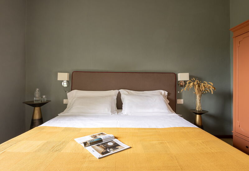 Relais Badia a Passignano - Relais Badia a Passignano - Appartamento Prosecco: Automne, chambre à coucher, Été, Printemps