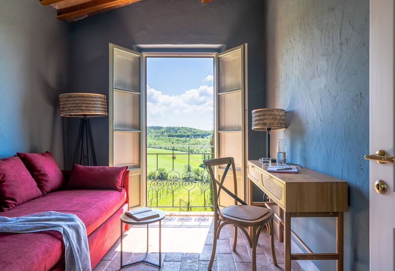 Relais Badia a Passignano - Relais Badia a Passignano - Appartamento Moscato: Automne, Été, Printemps, Salon