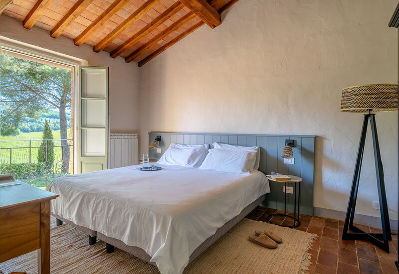 Relais Badia a Passignano - Relais Badia a Passignano - Appartamento Trebbiano: Automne, chambre à coucher, Été, Printemps