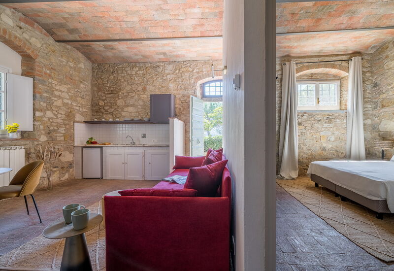 Relais Badia a Passignano - Relais Badia a Passignano - Appartamento Sauvignon: Automne, Cuisine, Été, Printemps, Salon