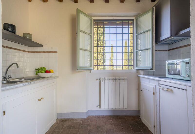 Relais Badia a Passignano - Relais Badia a Passignano - Appartamento Vermentino: Automne, Cuisine, Été, Printemps, Salon