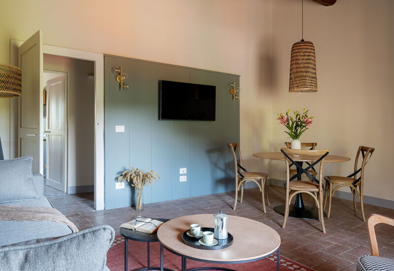 Relais Badia a Passignano - Relais a Badia a Passignano - Appartamento Tempranillo: Automne, Cuisine, Été, Printemps, Salon