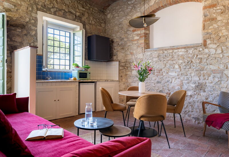 Relais Badia a Passignano - Relais Badia a Passignano - Appartamento Pinot Grigio: Automne, Été, Printemps, Salon