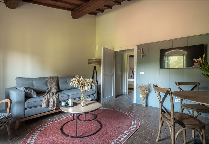 Relais Badia a Passignano - Relais a Badia a Passignano - Appartamento Tempranillo: Automne, Cuisine, Été, Printemps, Salon